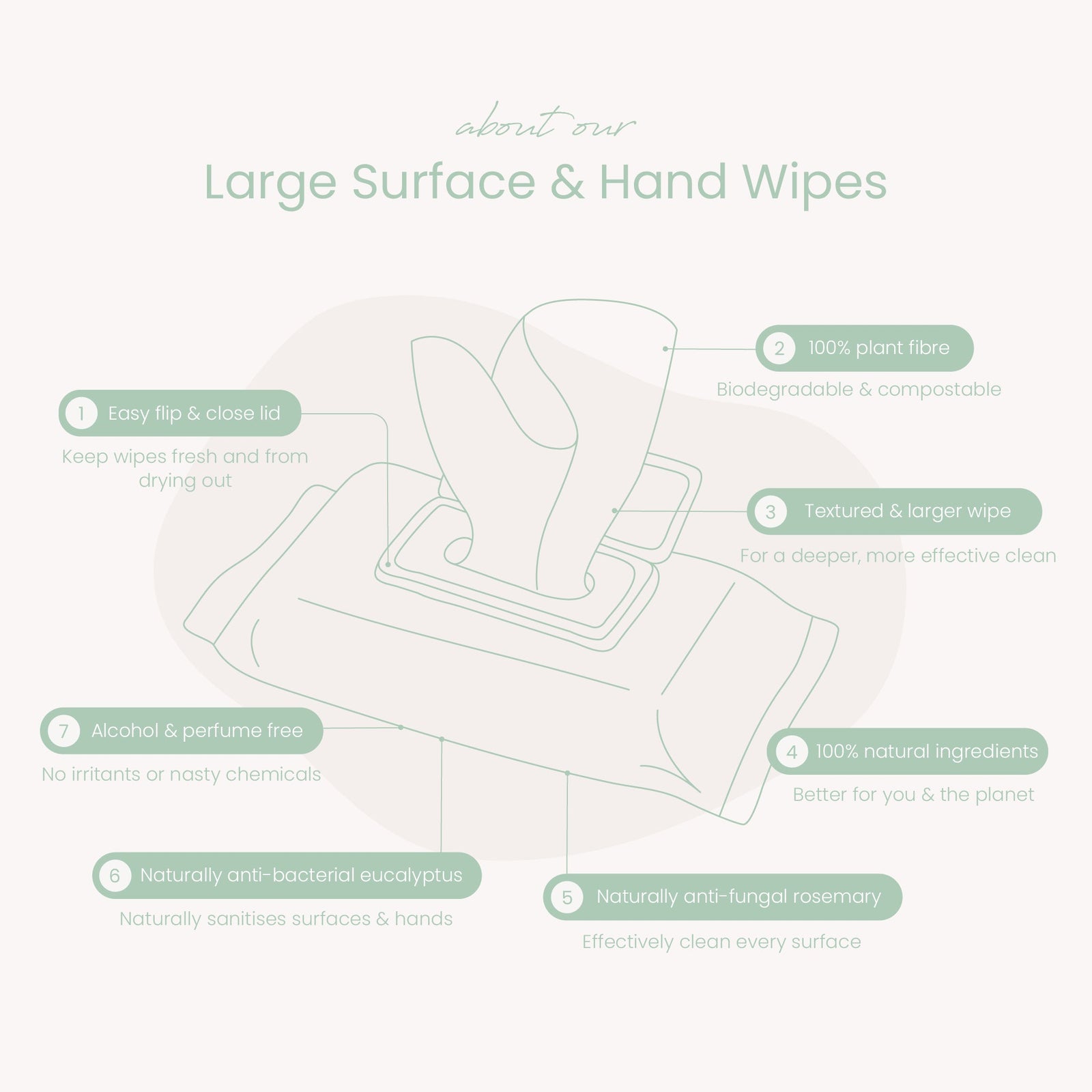 Haléco by Luvme 20pk Large Surface & Hand Wipes | 1 PACK - shop_name Wipes