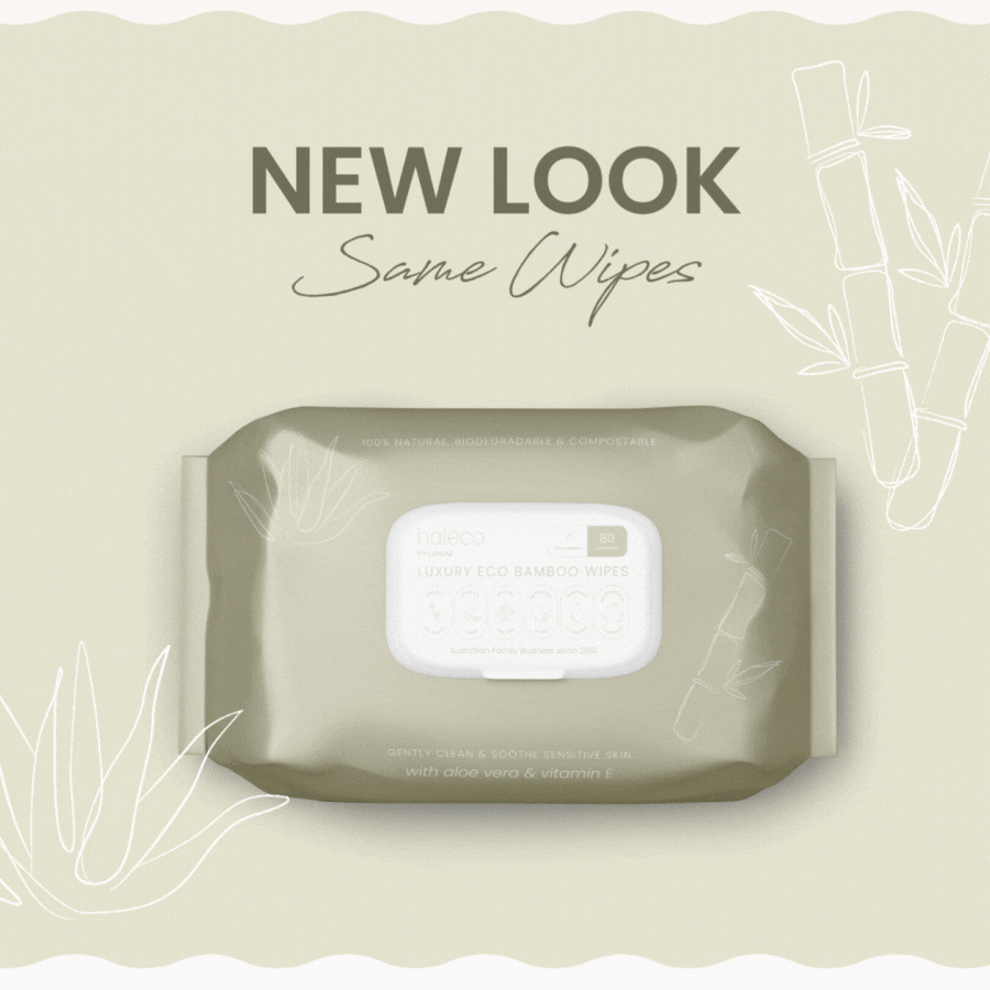 Haléco by Luvme 80pk Bamboo Wipes | 6 PACKS