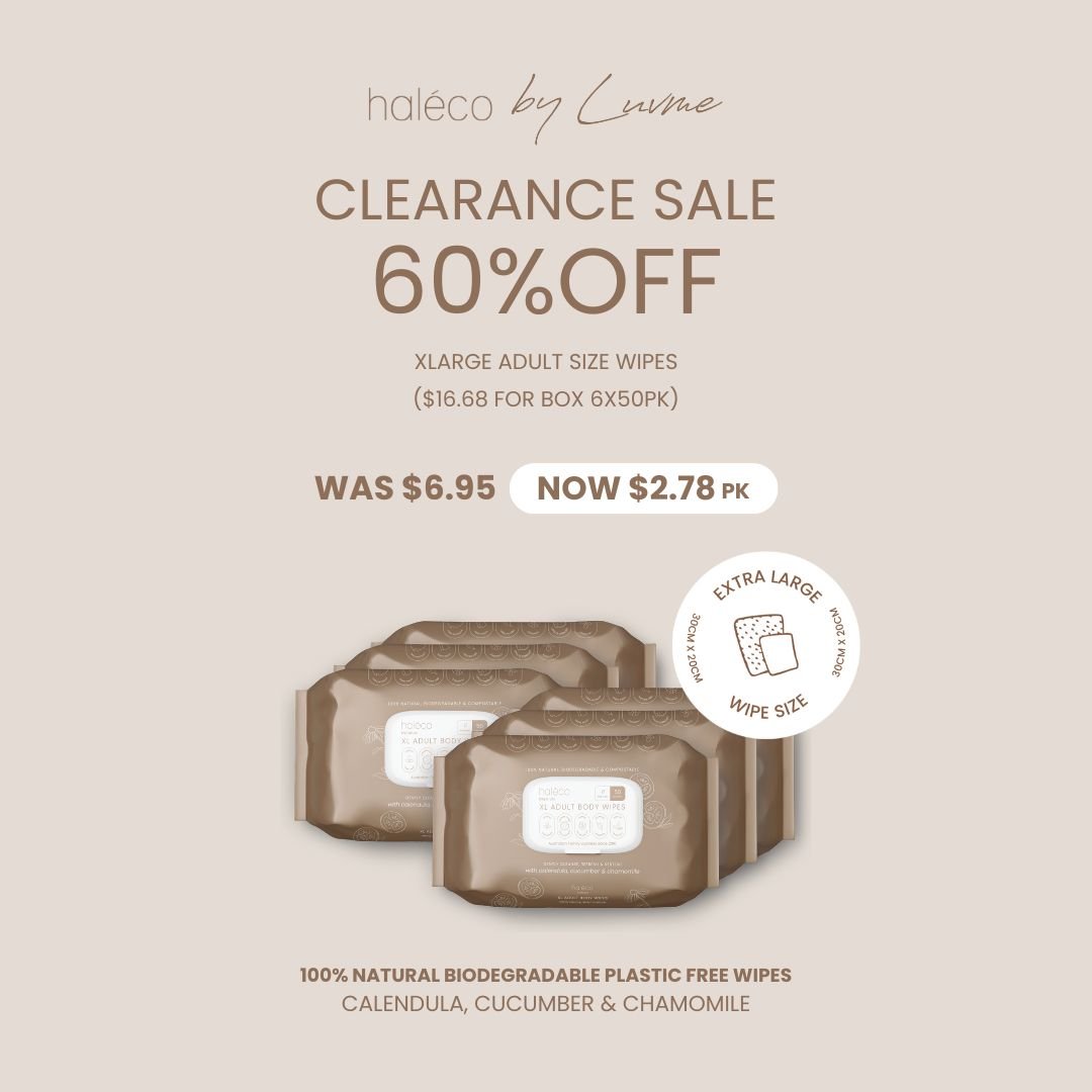 Haléco by Luvme 50pk XLarge Wipes | 6 PACKS - shop_name Wipes