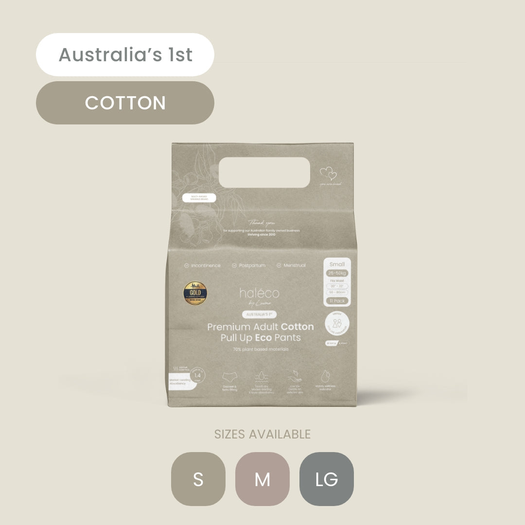 Haleco by Luvme ADULT biodegradable COTTON Pull Up Pants | Single Pack - shop_name Nappies